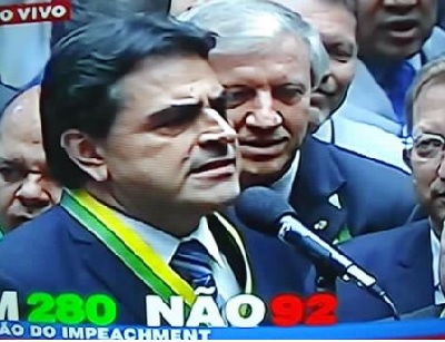 Domingos Sávio, quando da votação do impeachment de Dilma